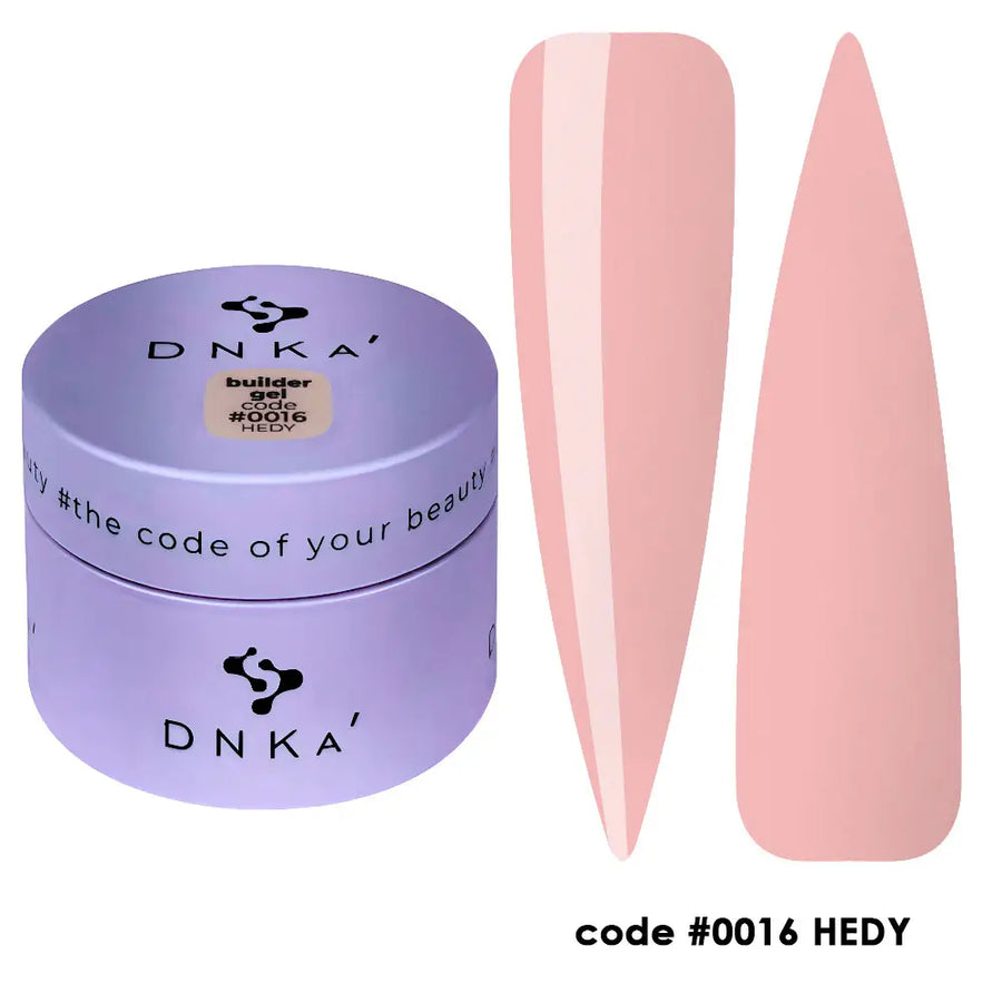 Гел за изграждане "DNKa" #0016 Hedy 30 ml – телесен нюанс