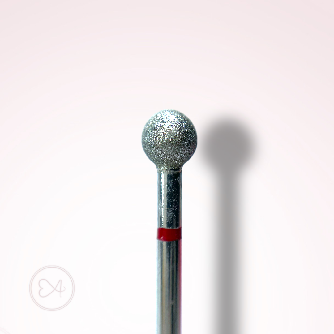 Диамантен накрайник топче 5mm червен