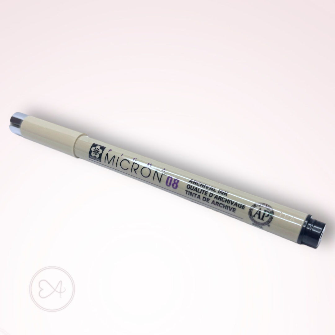 Черен Тънкописец Micron 08