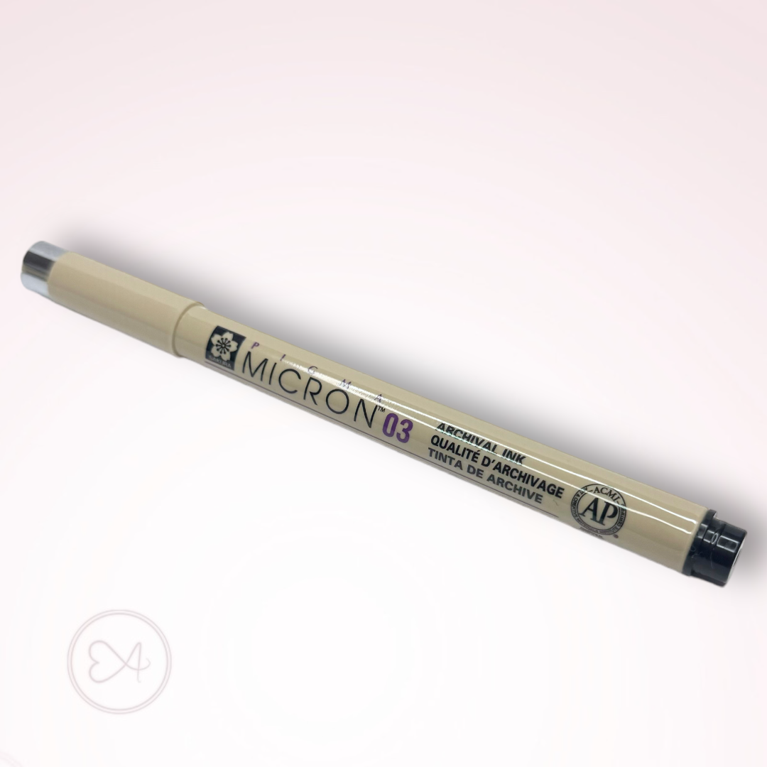 Черен Тънкописец Micron 03