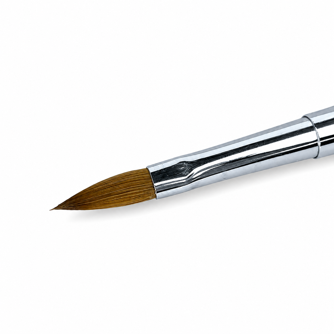 Четка с естествен косъм (kolinsky) за акрил – за изграждане и укрепване