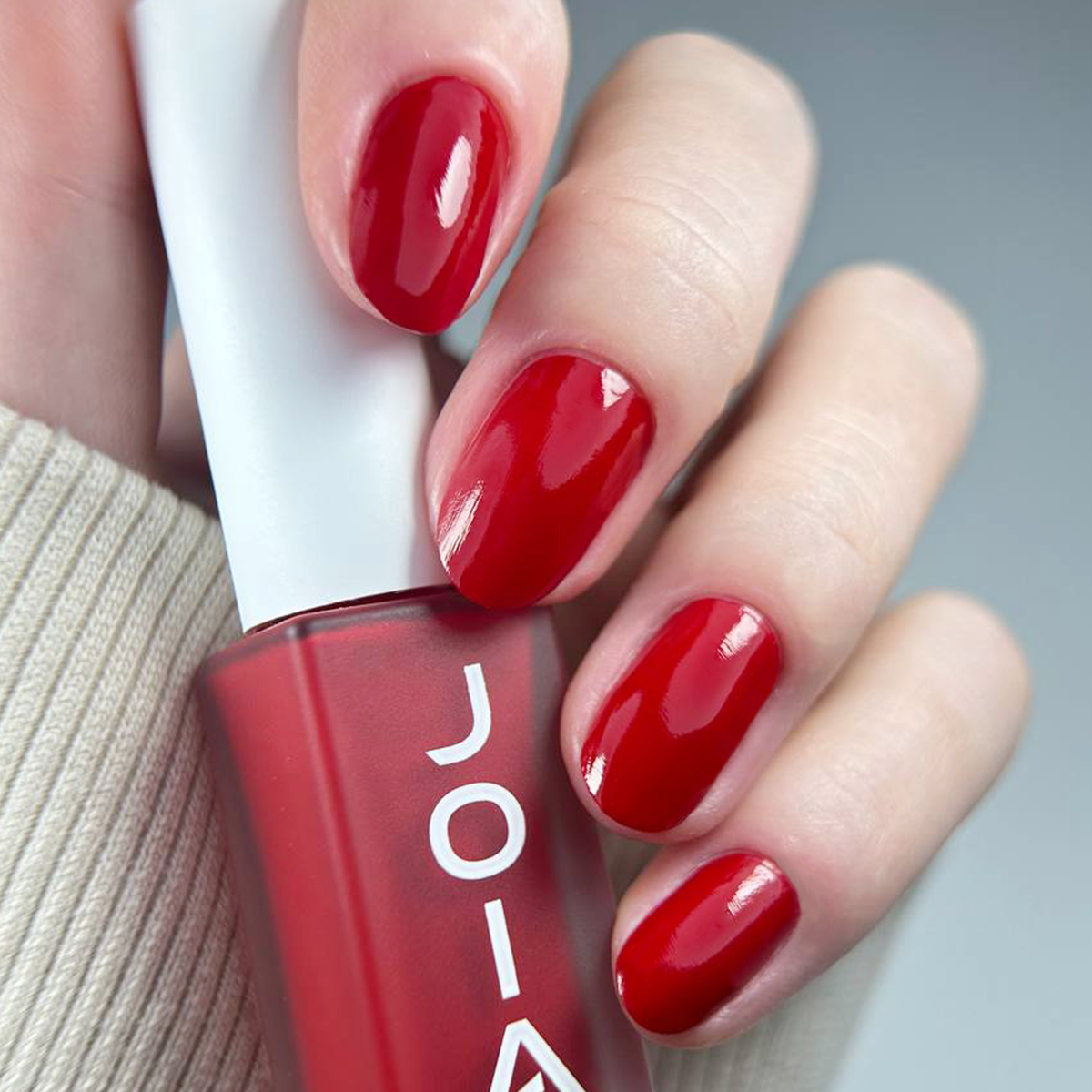 Подхранващ лак за нокти 4 в 1 JOIA vegan, 08 Red passion, 8ml