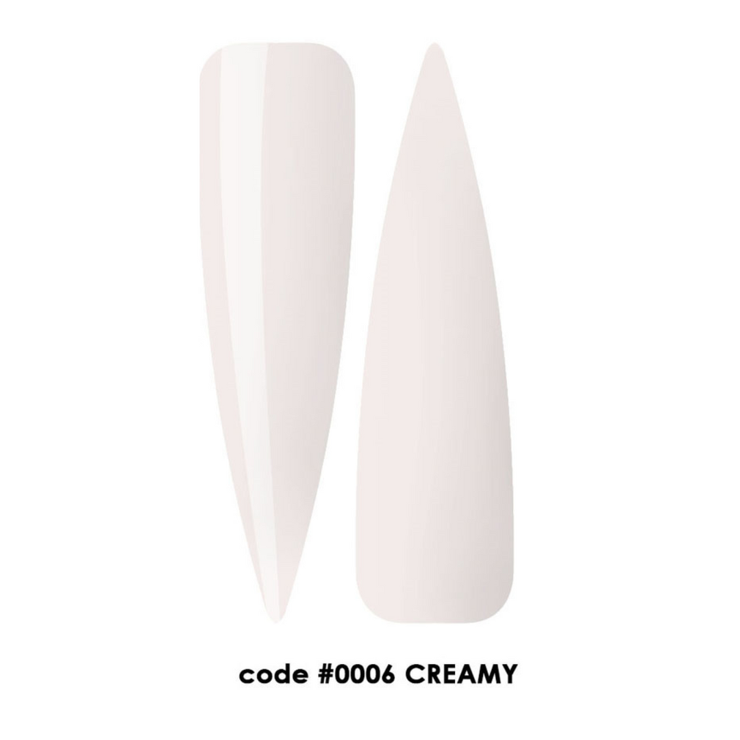 Акригел "DNKa" #0006 Creamy 30 ml – бял нюанс