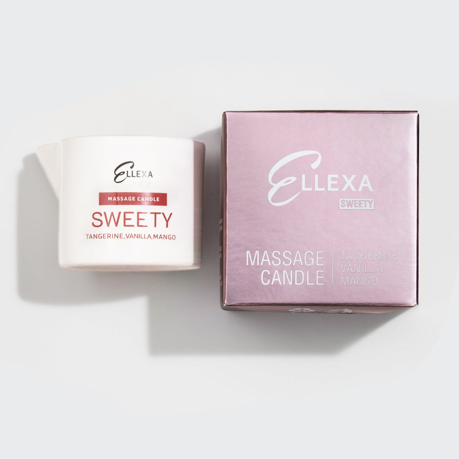Масажна свещ Еllexa SWEETY - мандарина, манго и ванилия