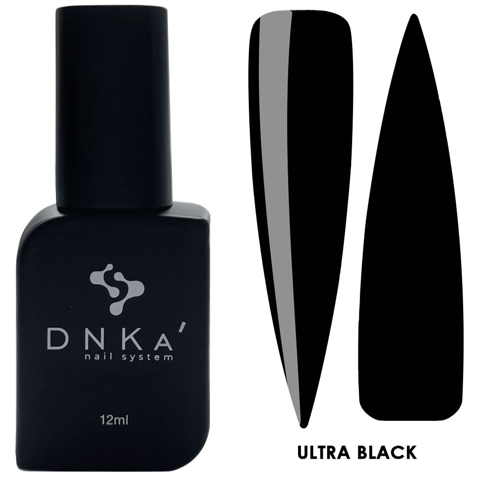 Гел лак "DNKa" ULTRA BLACK 12 ml – черен нюанс