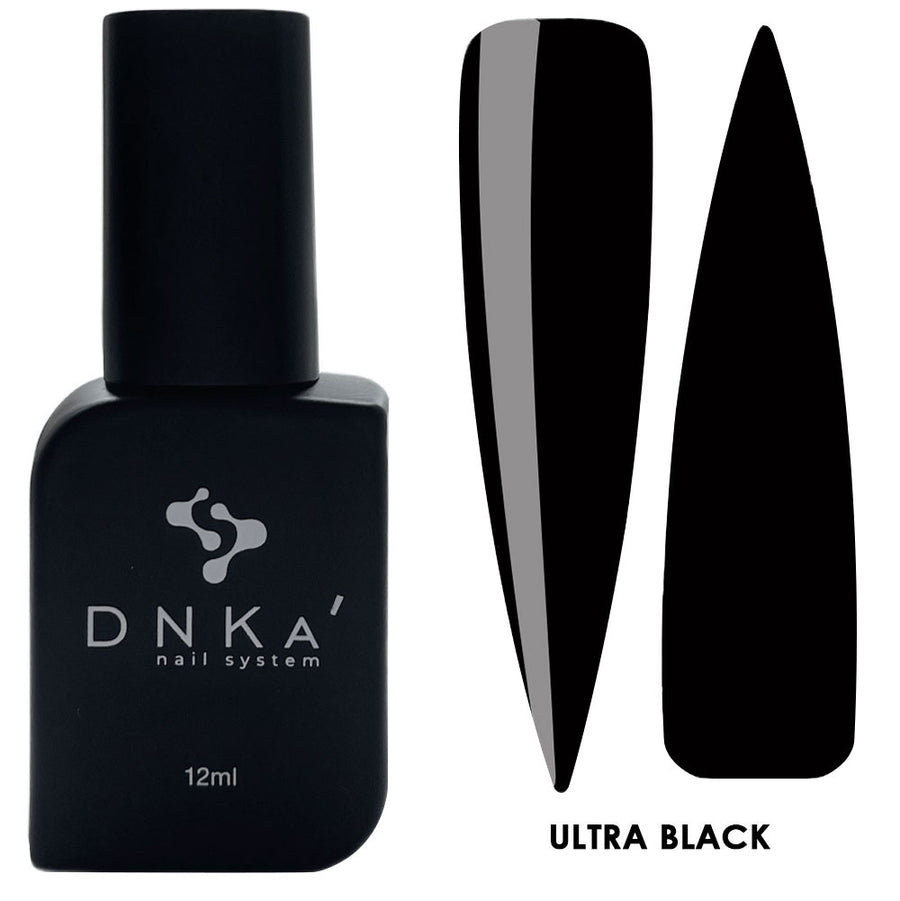 Гел лак "DNKa" ULTRA BLACK 12 ml – черен нюанс
